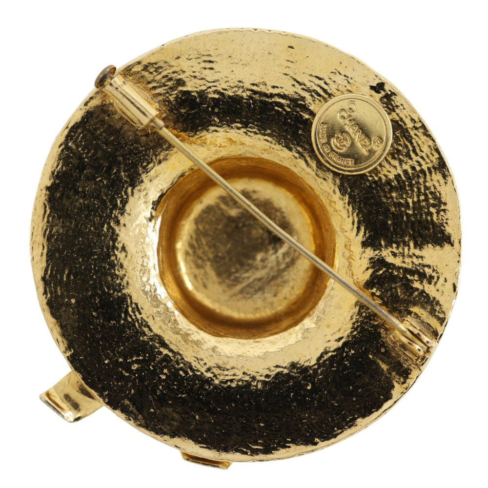 CHANEL Authentic Gold Straw Brooch - Picture 2 of 9
